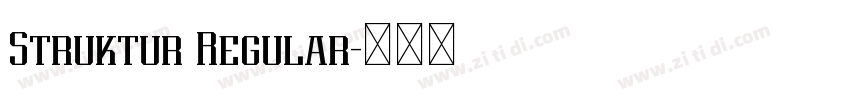 Struktur Regular字体转换 Struktur Regular字体转换